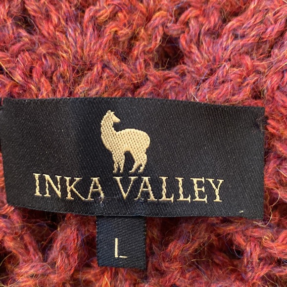 Crochet vest, 100% Alpacha, 100% hand made NWOT- in Dusty Rose color palette - Picture 12 of 14